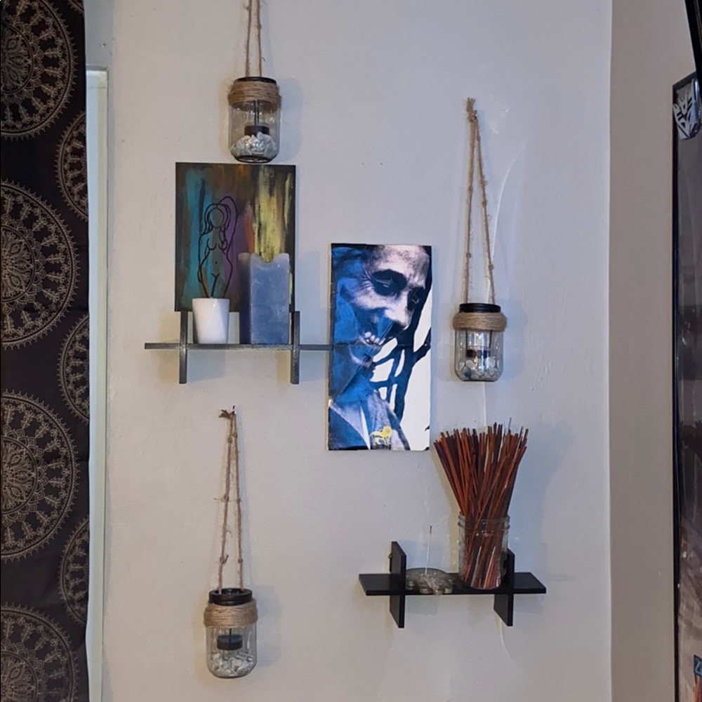 Wall candle holders